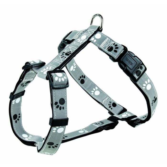 Arnés para Perro Trixie Silver Reflect Negro Gris 1 Arnés para Perro Trixie Silver Reflect Negro Gris 1
