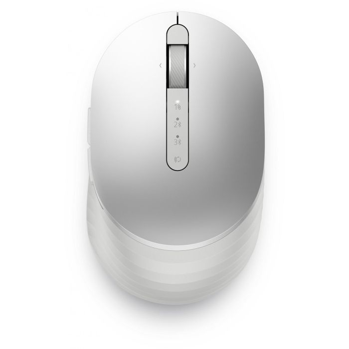 Dell MS7421W Ratón Inalámbrico Óptico Bluetooth/USB 2.4 GHz Ergónomico Plateado Platino 7 Botones Programables Recargable