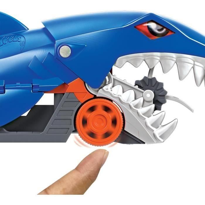 Tiburón mastica coches hot wheels guarda y transporta hasta 5 coches de juguete. 3 Tiburón mastica coches hot wheels guarda y transporta hasta 5 coches de juguete. 3
