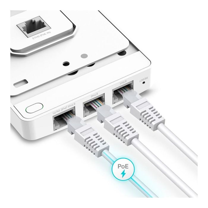 TP-LINK EAP615-WALL Punto de Acceso Inalámbrico 1774 Mbit/s Blanco PoE 1 TP-LINK EAP615-WALL Punto de Acceso Inalámbrico 1774 Mbit/s Blanco PoE 1