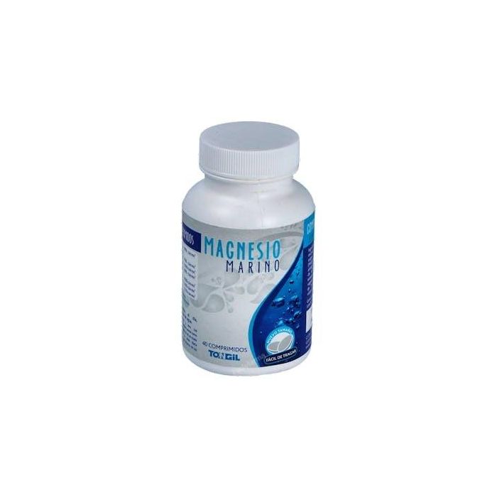 TONGIL Magnesio Marino 40 Comp. para Disminuir Cansancio y Fatiga, Soporte Óseo y Muscular, con Vitaminas y Minerales