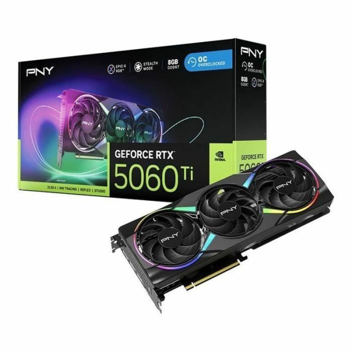 Tarjeta Gráfica PNY geforce rtx 5060 ti 8 GB GDDR6X GDDR7 6 Tarjeta Gráfica PNY geforce rtx 5060 ti 8 GB GDDR6X GDDR7 6