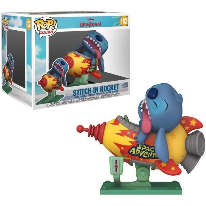 Funko Pop Rides Disney Lilo & Stitch en Cohete - Figura de Vinilo de 15cm con Caja Original Funko Pop Rides Disney Lilo & Stitch en Cohete - Figura de Vinilo de 15cm con Caja Original
