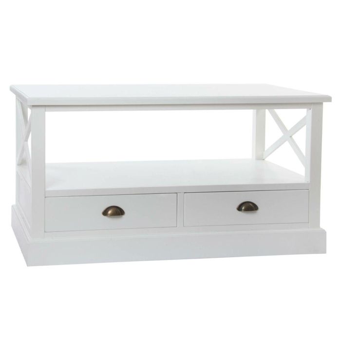 Mesa de Centro DKD Home Decor Blanco Madera (108 x 48 x 56,5 cm)