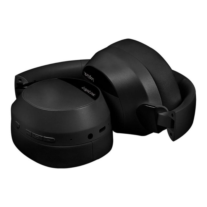 Auriculares plegables negros con bluetooth 6.0, cancelación activa del ruido y micrófono 2 Auriculares plegables negros con bluetooth 6.0, cancelación activa del ruido y micrófono 2