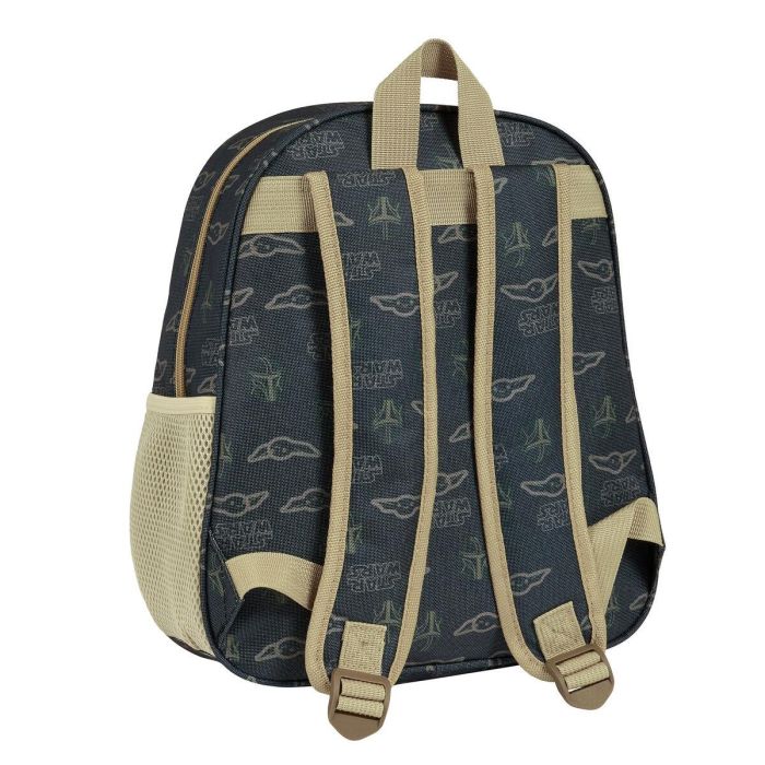 Mochila Infantil 3D The Mandalorian Negro Beige 27 x 33 x 10 cm 1 Mochila Infantil 3D The Mandalorian Negro Beige 27 x 33 x 10 cm 1