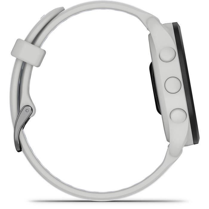 Reloj GPS conectado - GARMIN - Forerunner 165 - 1.2 - Blanco con pulsera Blanca y Gris Claro 2