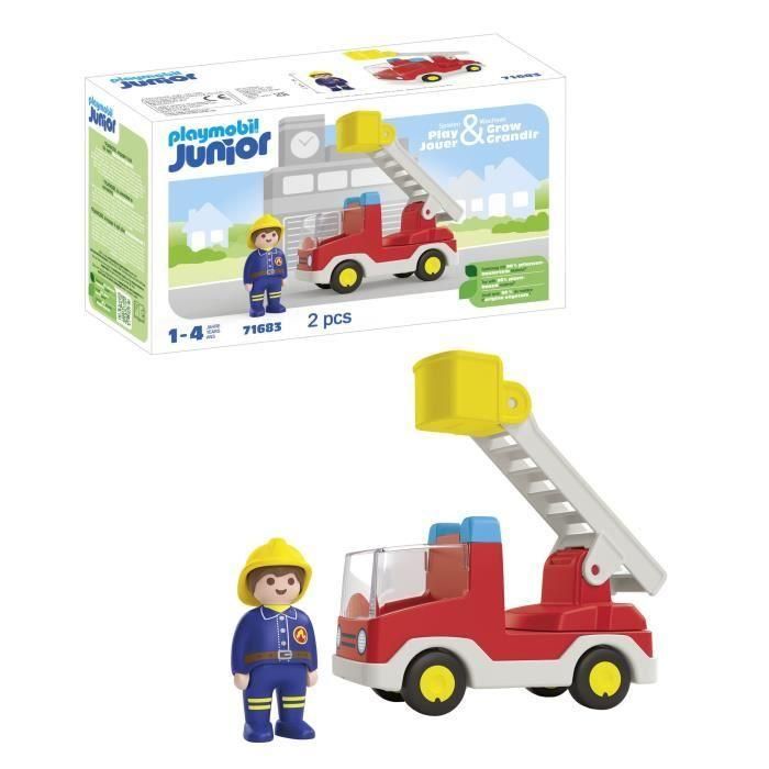Playmobil 71683 Camión de Bomberos Junior con escalera y figura, para niños a partir de 12 meses 5 Playmobil 71683 Camión de Bomberos Junior con escalera y figura, para niños a partir de 12 meses 5