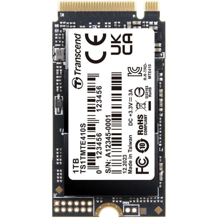 Transcend 1TB M.2 2242 PCIe Gen4x4 NVMe 3D TLC DRAM-less SSD