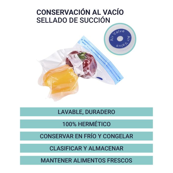 Set de 4 bolsas para comida al vacío 26x34 cm Quttin (24 Cajas) 16 Set de 4 bolsas para comida al vacío 26x34 cm Quttin (24 Cajas) 16