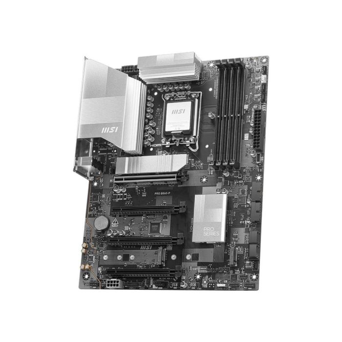 MSI 911-7E41-002 PRO B860-P Placa Base Intel B860 LGA 1851 (Socket V1) ATX para Intel Core Ultra (Series 2) DDR5 2