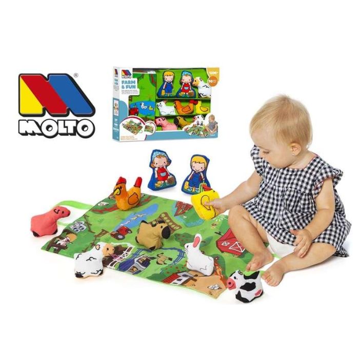 Manta actividades farm and fun con 7 figuras blanditas. 4 Manta actividades farm and fun con 7 figuras blanditas. 4