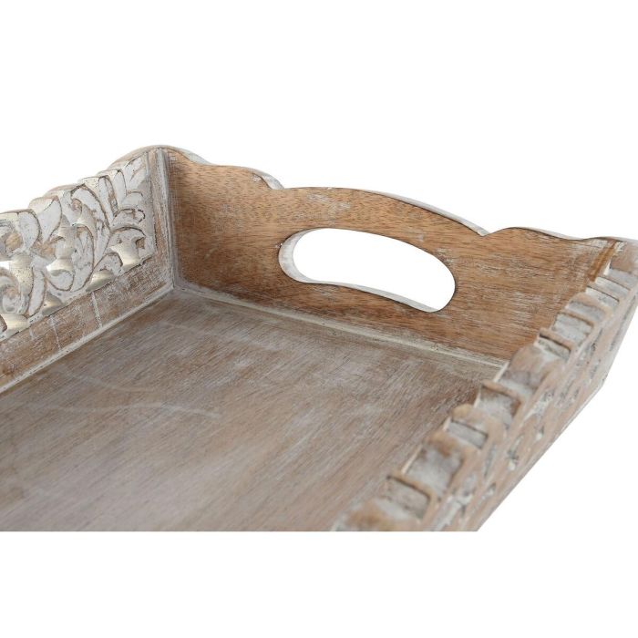 Juego de Bandejas Home ESPRIT Blanco Natural Indio Decapé 40,5 x 25,5 x 6,5 cm (2 Unidades) 3 Juego de Bandejas Home ESPRIT Blanco Natural Indio Decapé 40,5 x 25,5 x 6,5 cm (2 Unidades) 3