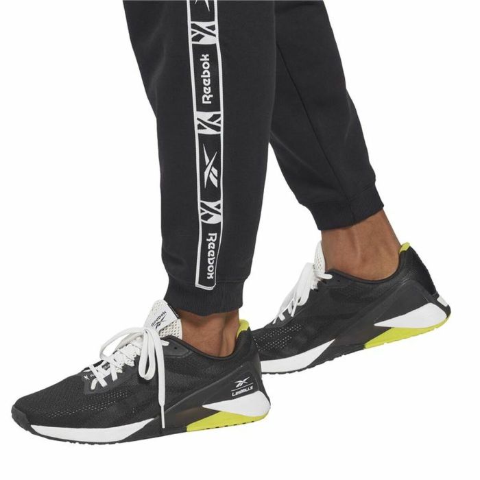 Pantalón Largo Deportivo Reebok Ri Tape Negro 3