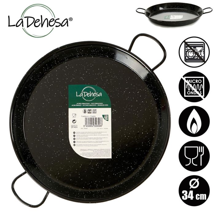 Paellera Esmaltada 34 Cm 6 Raciones La Dehesa (6 Unidades) 3 Paellera Esmaltada 34 Cm 6 Raciones La Dehesa (6 Unidades) 3