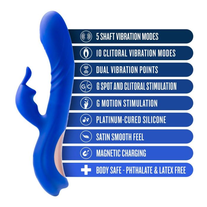 Vibrador Punto G Blush HARPER MIDNIGHT Azul 2 Vibrador Punto G Blush HARPER MIDNIGHT Azul 2
