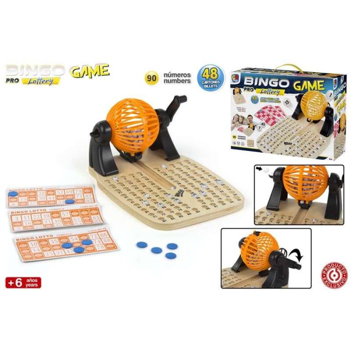 Juego bingo de madera con 90 numeros 2 Juego bingo de madera con 90 numeros 2