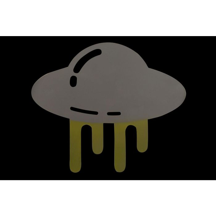 DKD Home Decor Ovni Decoracion Pared Kids Gris Verde 2 x 30 x 35 cm 1 DKD Home Decor Ovni Decoracion Pared Kids Gris Verde 2 x 30 x 35 cm 1