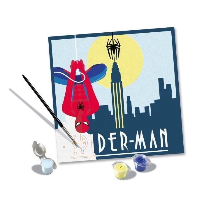 CreArt 20x20 cm Spider Man, Ocio creativo, 23891, Ravensburger 1 CreArt 20x20 cm Spider Man, Ocio creativo, 23891, Ravensburger 1
