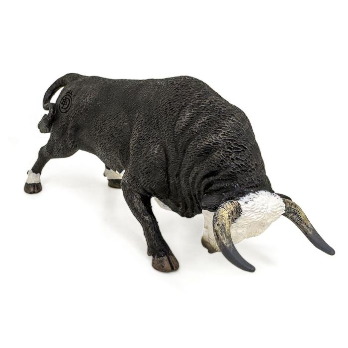 Deqube Figura Réplica Toro Bravo Cara Blanca Embistiendo a Escala, Detallada y Pintada a Mano, Ideal para Colección Animales +3 Años 1 Deqube Figura Réplica Toro Bravo Cara Blanca Embistiendo a Escala, Detallada y Pintada a Mano, Ideal para Colección Animales +3 Años 1