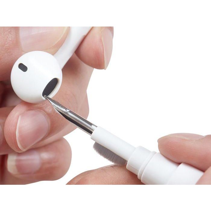 Sandberg Kit Lápiz Limpiador Multifunción para AirPods, Auriculares In-ear y Puertos de Carga - Elimina Suciedad y Grasa 2