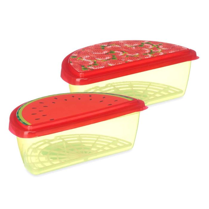 Tupper Fruta Sandía y Fresa 1.2 L Leknes 23x13x8 cm (24 Unidades) 1 Tupper Fruta Sandía y Fresa 1.2 L Leknes 23x13x8 cm (24 Unidades) 1