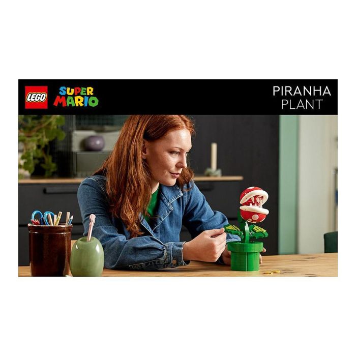 Lego Super Mario 71426 Planta Piraña, Figura Articulada con Tubo y 2 Piezas, Modelo para Adultos, Idea de Regalo 24