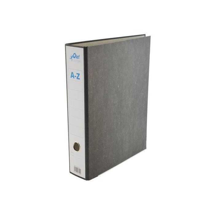 Archivador Palanca Olef Carton Jaspeado Negro A4 75Mm