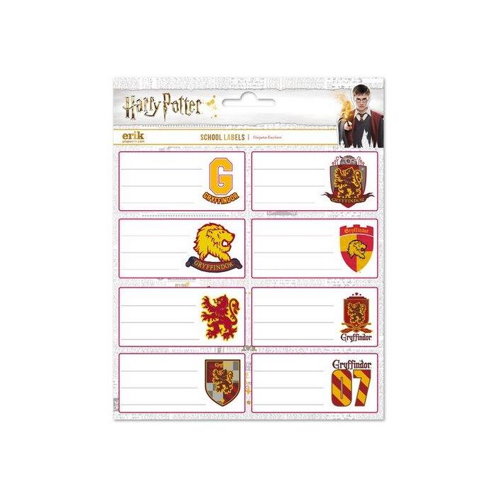 Etiqueta Escolar Erik 15,8X20 Harry Potter Gryffindor