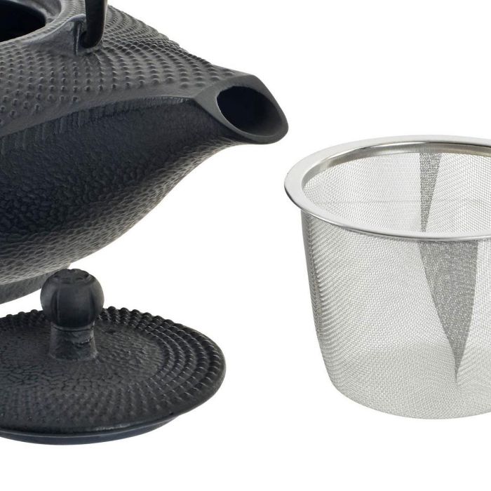 Tetera DKD Home Decor Rojo Negro Hierro colado (1000 ml) (2 Unidades) 2