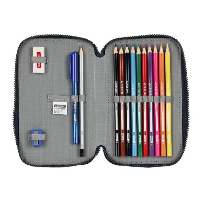 Plumier Doble F.C. Barcelona Corporativa Azul Granate 12.5 x 19.5 x 4 cm (28 piezas) 4 Plumier Doble F.C. Barcelona Corporativa Azul Granate 12.5 x 19.5 x 4 cm (28 piezas) 4