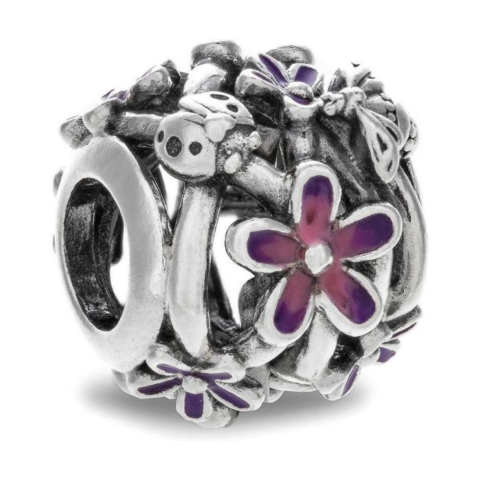 Abalorio Mujer Pandora OPENWORK PURPLE DAISY Plateado Morado 1