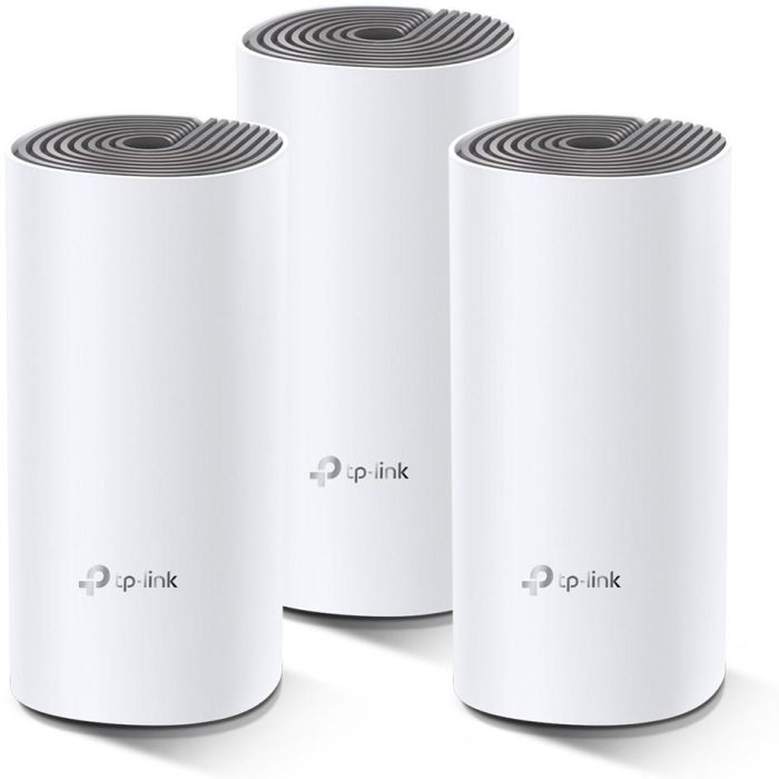 TP-Link Deco E4 Sistema WiFi Mesh AC1200 Doble Banda, Pack 3 unidades con Cobertura de 370m² y Roaming Continuo 1 TP-Link Deco E4 Sistema WiFi Mesh AC1200 Doble Banda, Pack 3 unidades con Cobertura de 370m² y Roaming Continuo 1