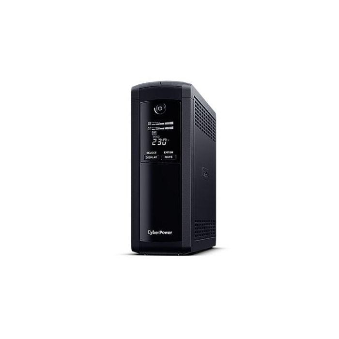 SAI Línea Interactiva Cyberpower VP1200ELCD-DE/ 1200VA-720W/ 5 Salidas/ Formato Torre SAI Línea Interactiva Cyberpower VP1200ELCD-DE/ 1200VA-720W/ 5 Salidas/ Formato Torre