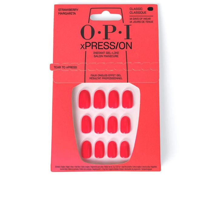 OPI xPRESS/ON Uñas Artificiales Tonos Icónicos #Strawberry Margarita 30 u OPI xPRESS/ON Uñas Artificiales Tonos Icónicos #Strawberry Margarita 30 u