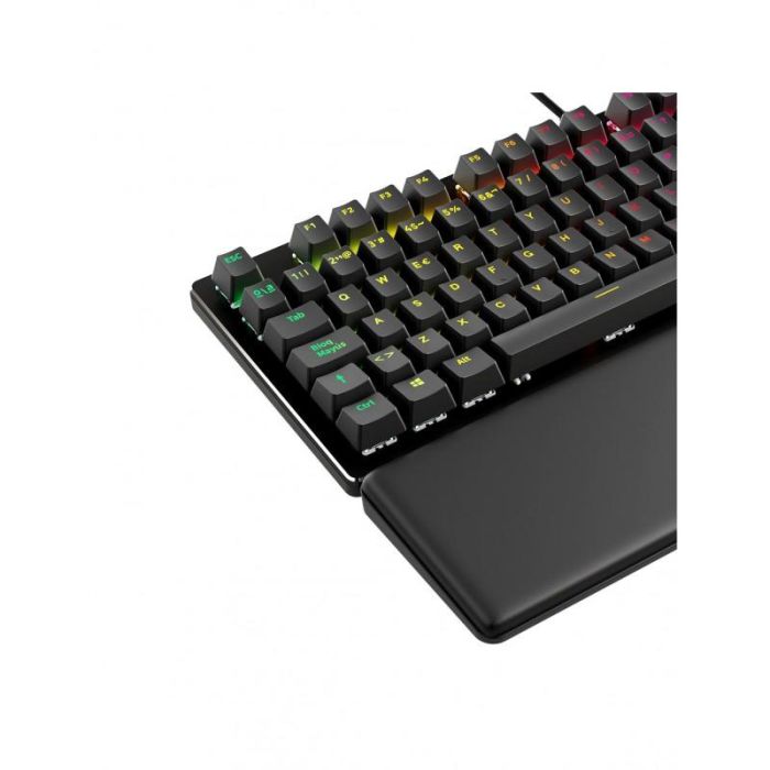 Newskill Serike V2 Teclado Mecánico Gaming RGB Negro - Formato Completo 104 Teclas QWERTY Español (ISO), Cable USB, Reposamuñecas