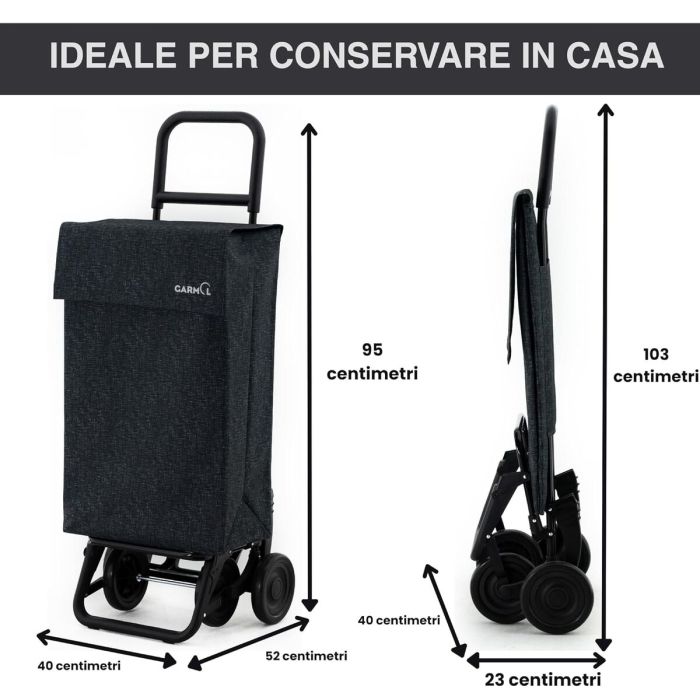 Carro de Compra Garmol 6012G5 PO Negro 1 Carro de Compra Garmol 6012G5 PO Negro 1