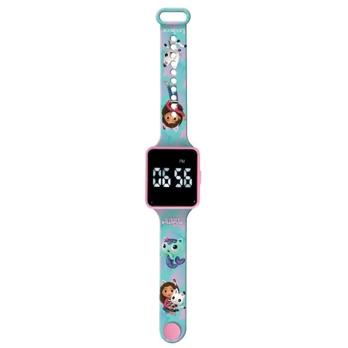 Lexibook LEX3380743108544 Gabby y la Casa Mágica Reloj LED conectado Pulsera ajustable 1