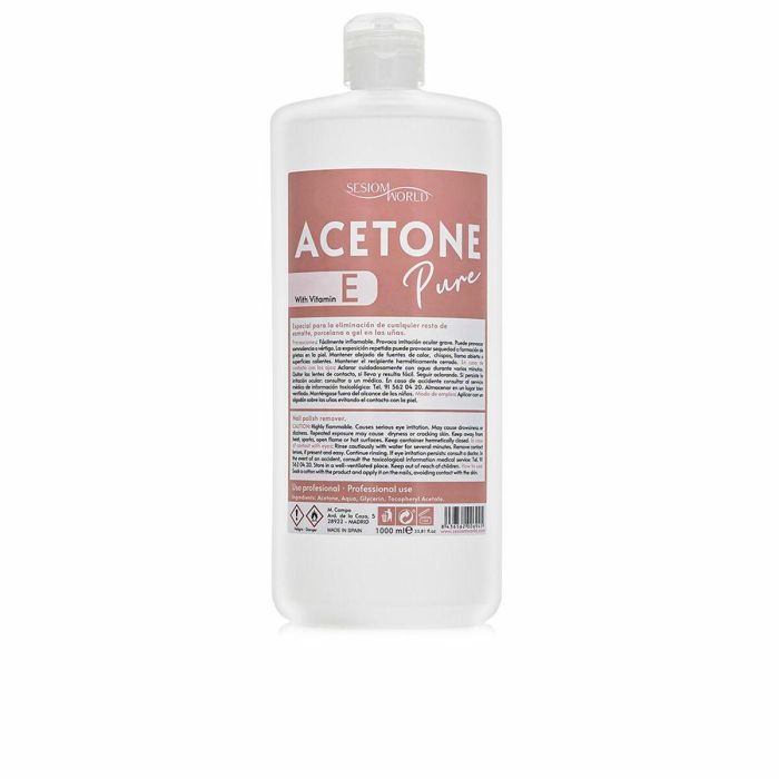 Quitaesmalte SesioMWorld ACETONE PURE 1 L Quitaesmalte SesioMWorld ACETONE PURE 1 L
