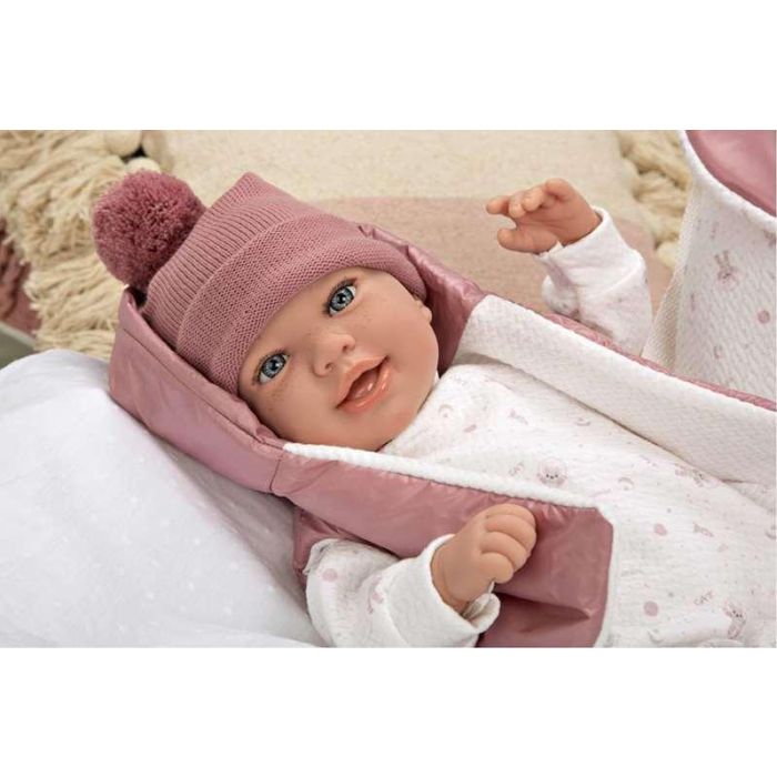 Muñeca elegance 45 cm adi rosa c/mochila (muñeco de peso) 14