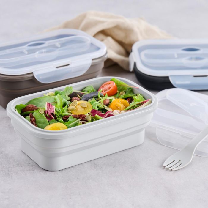 Day Fiambrera Plegable Con Cubierto Múltiple Cuchara Cuchillo Tenedor 1