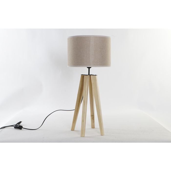 Lampara Sobremesa Scandi DKD Home Decor Marron Beige 30 x 69 x 30 cm
