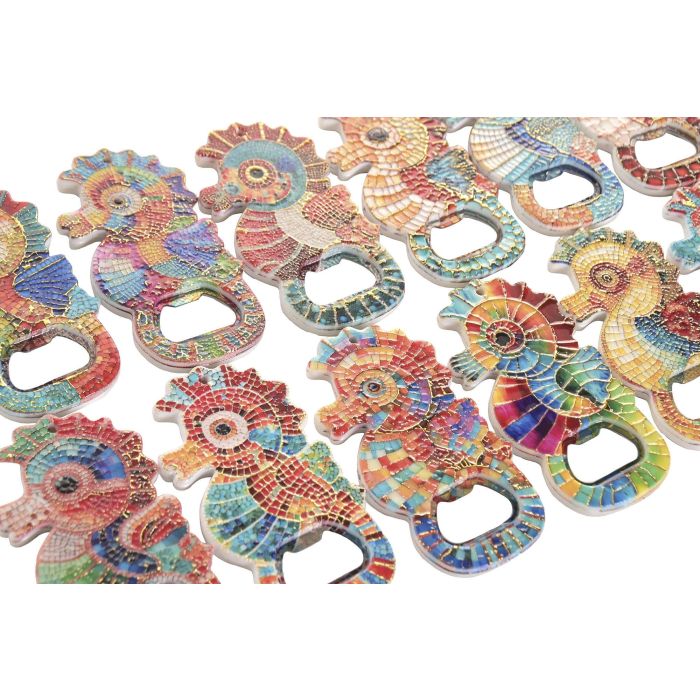 DKD Home Decor Iman Caballito Resina y Metal 72 Unidades Multicolor 10 x 5.5 cm