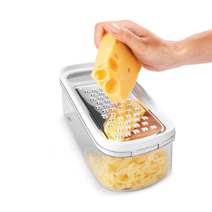 Metaltex Rallador con contenedor 3 en 1 'rap-box' 21cm, 3 cuchillas acero inox, cuerpo ABS, contenedor acrílico 3 Metaltex Rallador con contenedor 3 en 1 'rap-box' 21cm, 3 cuchillas acero inox, cuerpo ABS, contenedor acrílico 3
