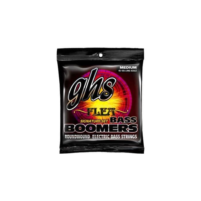 GHS Boomers® Medium Flea Signature Juego de Cuerdas para Bajo Eléctrico, Escala Larga, Calibre 45-105