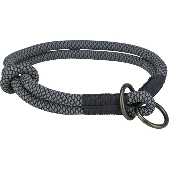 Collar de Adiestramiento para Perros Trixie Soft Rope Negro Gris S/M 40 cm