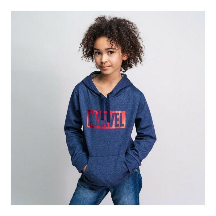 Sudadera con Capucha Niño Marvel Azul oscuro 1 Sudadera con Capucha Niño Marvel Azul oscuro 1