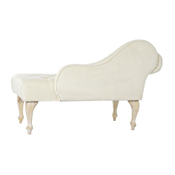 Chaiselongue Glam DKD Home Decor Crema Natural 55 x 77 x 119 cm 6 Chaiselongue Glam DKD Home Decor Crema Natural 55 x 77 x 119 cm 6