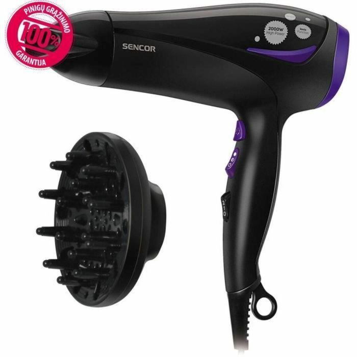 Secador de Pelo Sencor SHD 108VT Negro 2000 W 1 Secador de Pelo Sencor SHD 108VT Negro 2000 W 1