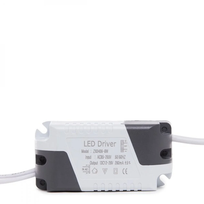 Placa LED Circular 6W 600Lm 2700K 115mm 18mm 40.000H HO-GP-LZ-1WW